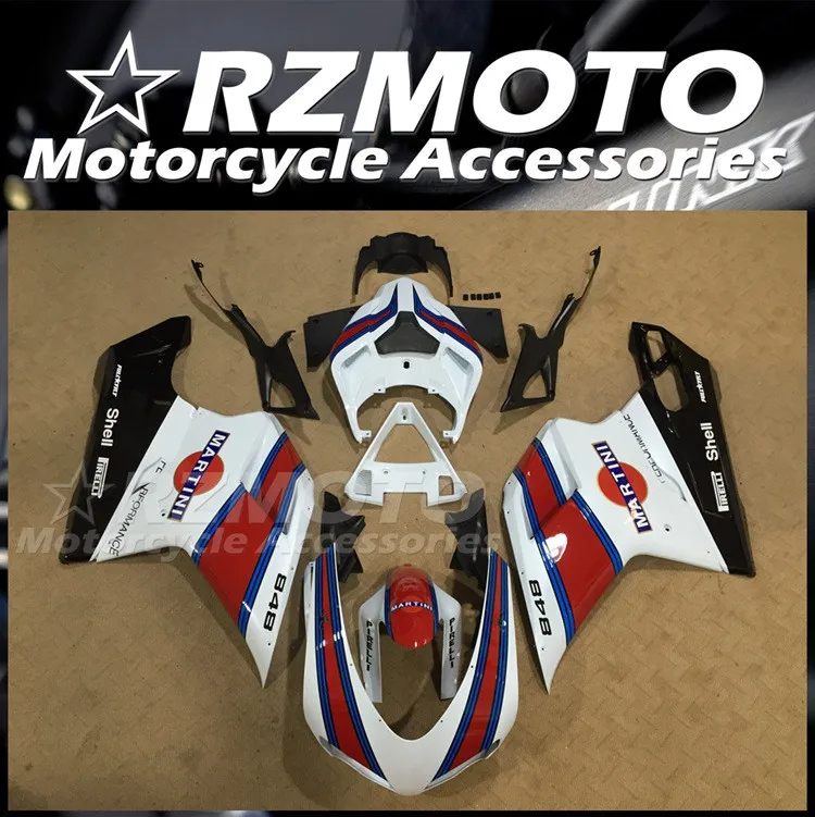 

Injection Mold New ABS Fairings Kit Fit for Ducati 848 1098 1198 Evo 2007 2008 2009 2010 2011 2012 Bodywork Set Blue Red