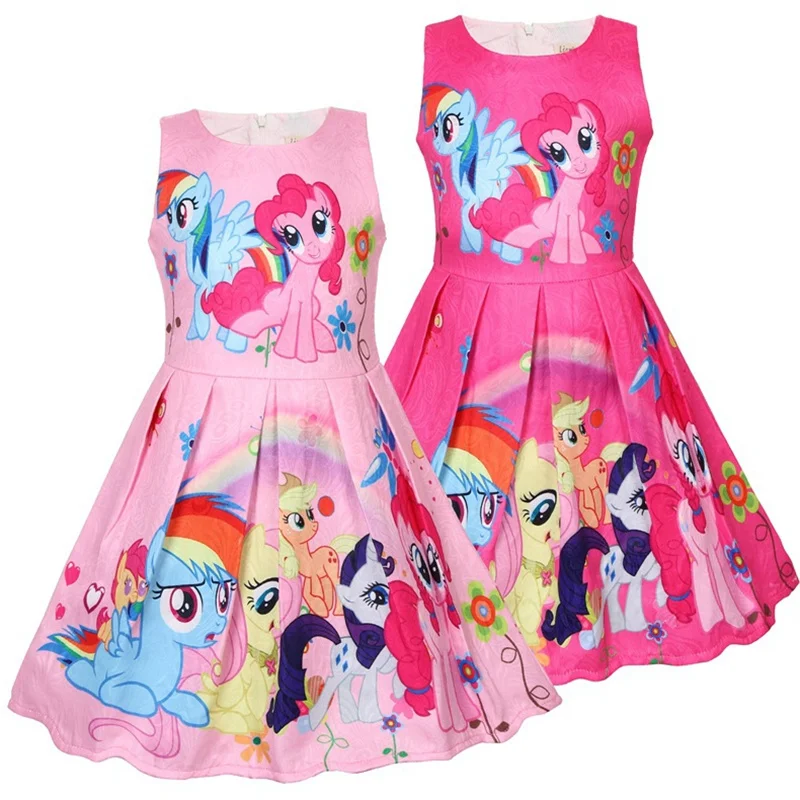 

Summer Children's Skirt 2020 New Girl Dress Printing Cute Girl Princess Skirt 3-8T Medium Big Children's Cartoon Printing Dress