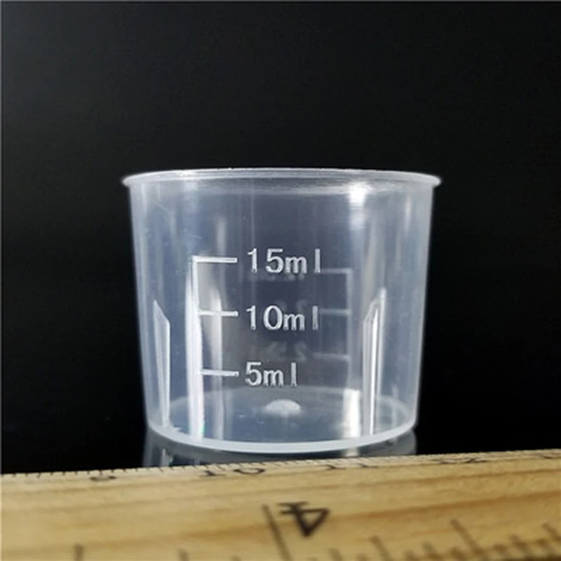 

Medicine Measuring Cup Graduated Measure Double Scale Baking Utensil Kitchen Laboratory Replacement Transparent
