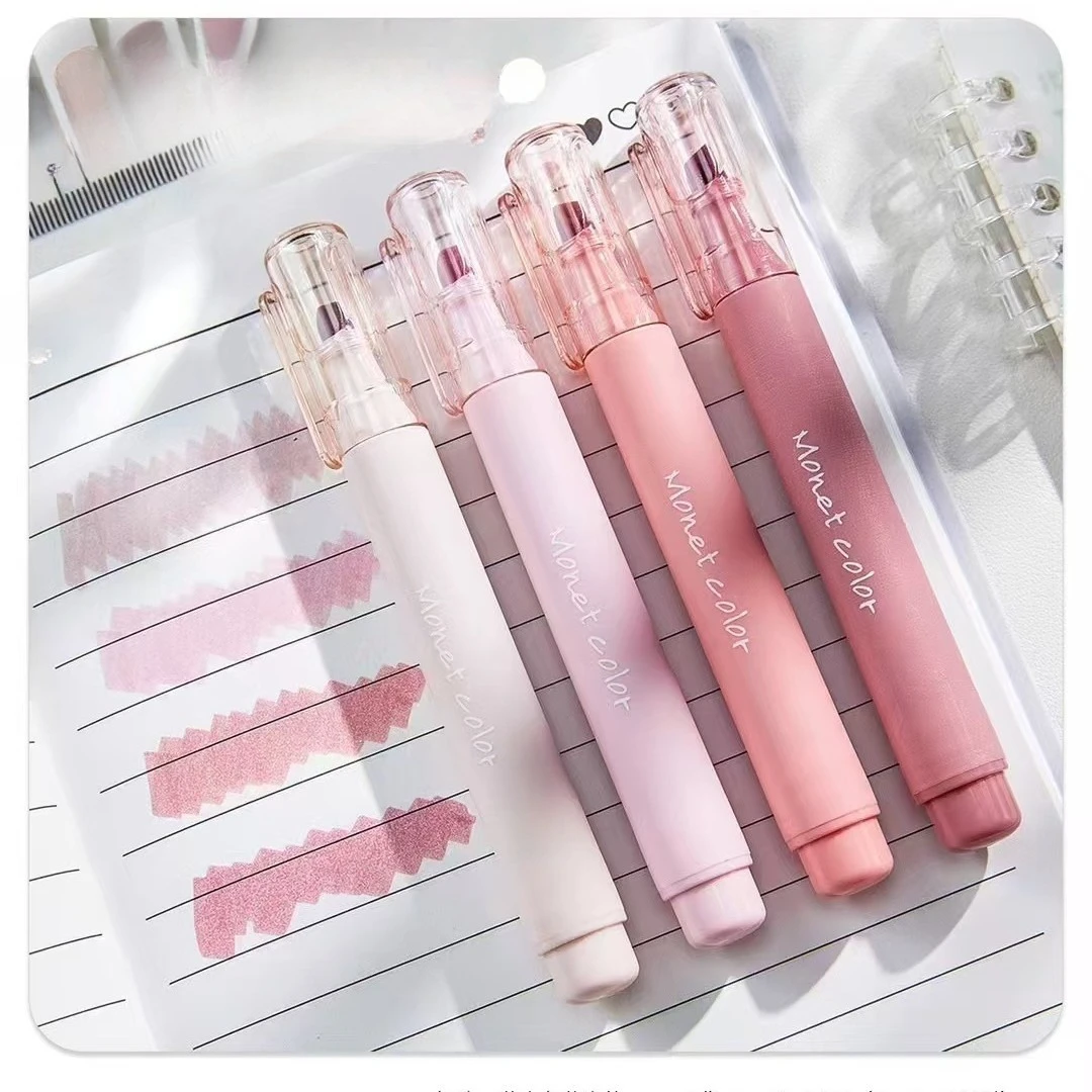 

Набор из 4 флуоресцентных гелевых ручек Morandi Pink