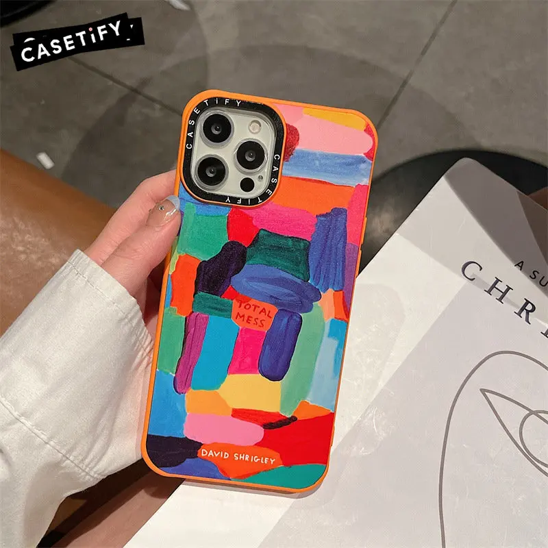 CASETIFY  Cute 3D Cartoon Ducks Letter Phone Case For iPhone 12 13 Mini 11 Pro XS Max  13Pro Silicone Soft Cover