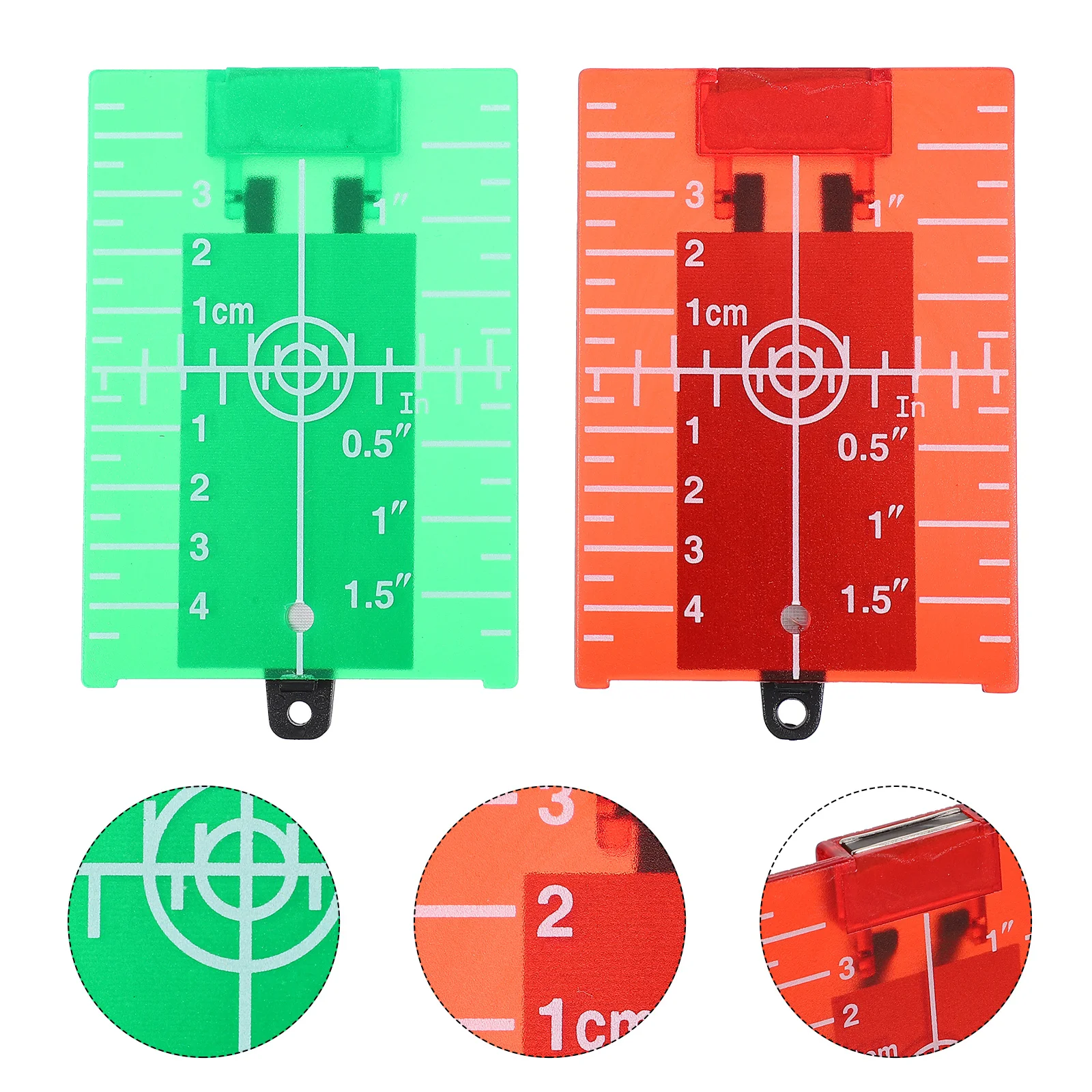 

2 Pcs Level Target Spirit Board Stand Lasers Meter Magnet Magnetic Plate Floor