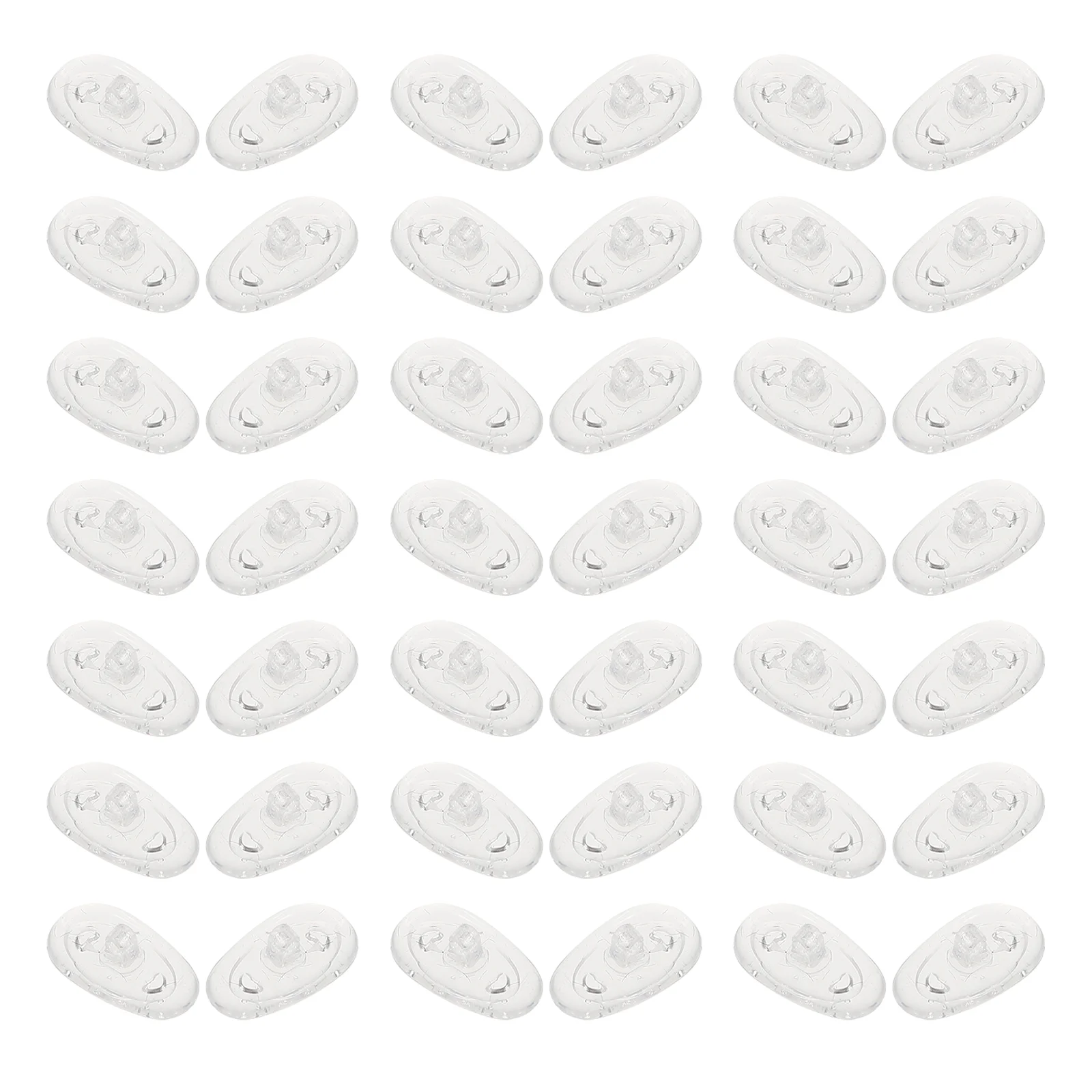 

50 Pcs Glasses Nose Pads Sunglasses Nasal Stick Frame Cushion Strips Anti-skid Silica Gel Eyeglasses Supplies