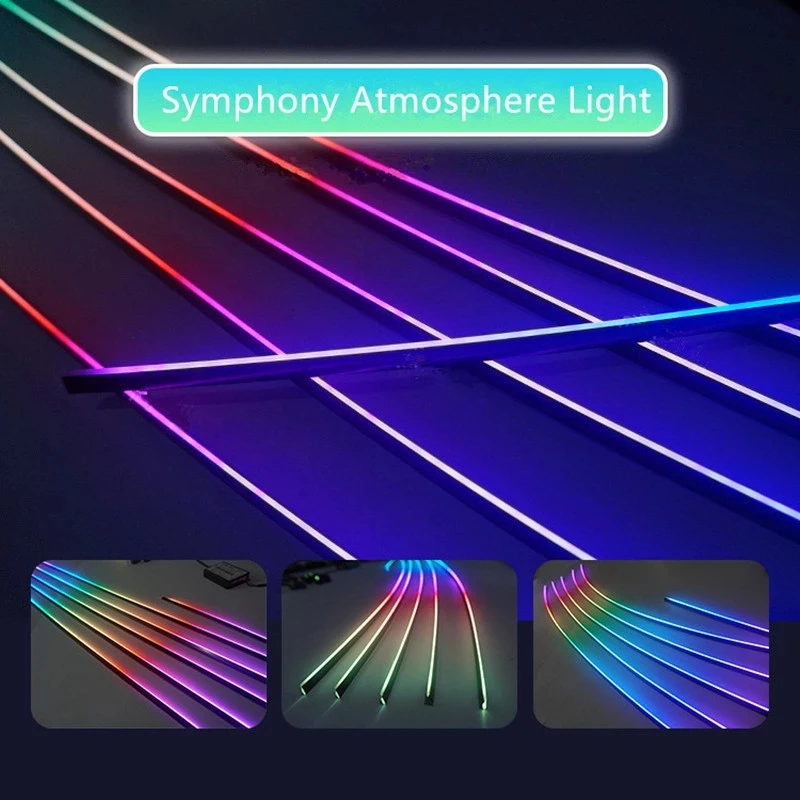 18 в 1 симфонисветильник автомобильный окружающий свет s RGB интерьер