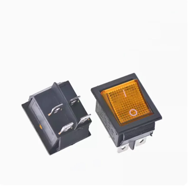 

KCD4 клавишный выключатель, 2 положения, 4 контакта, вкл./выкл., электрическое оборудование со стандартным выключателем мощности 16 А 250 В переменного тока