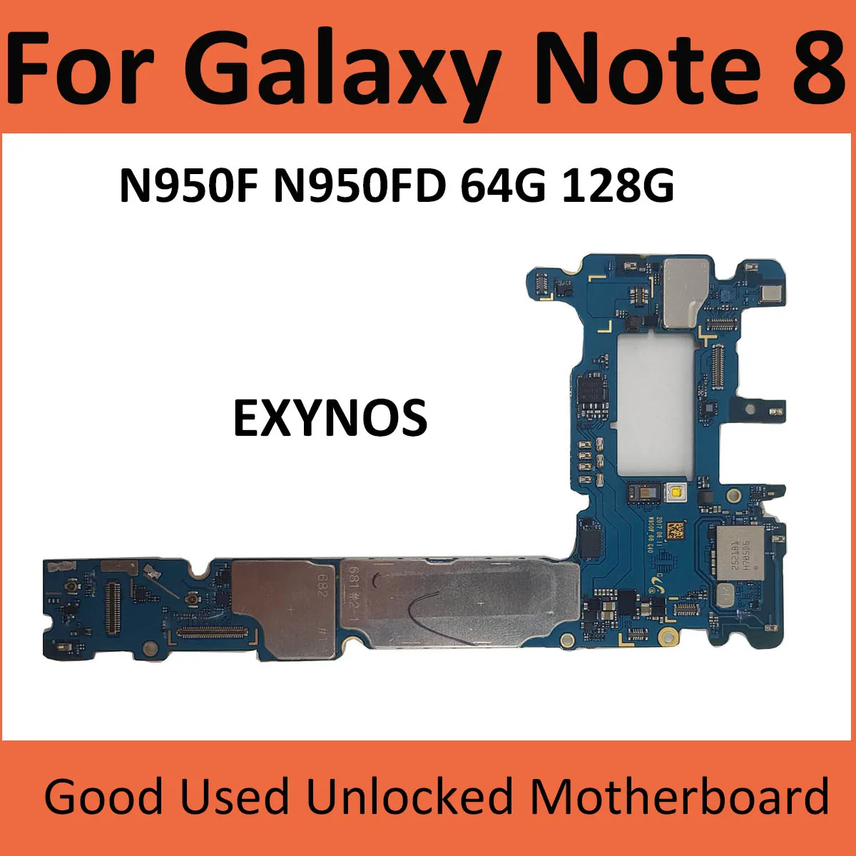 

Original Motherboard Logic Board For Samsung Galaxy Note 8 N950 N950FD N950F N950U 64GB 128GB Unlocked MainBoard