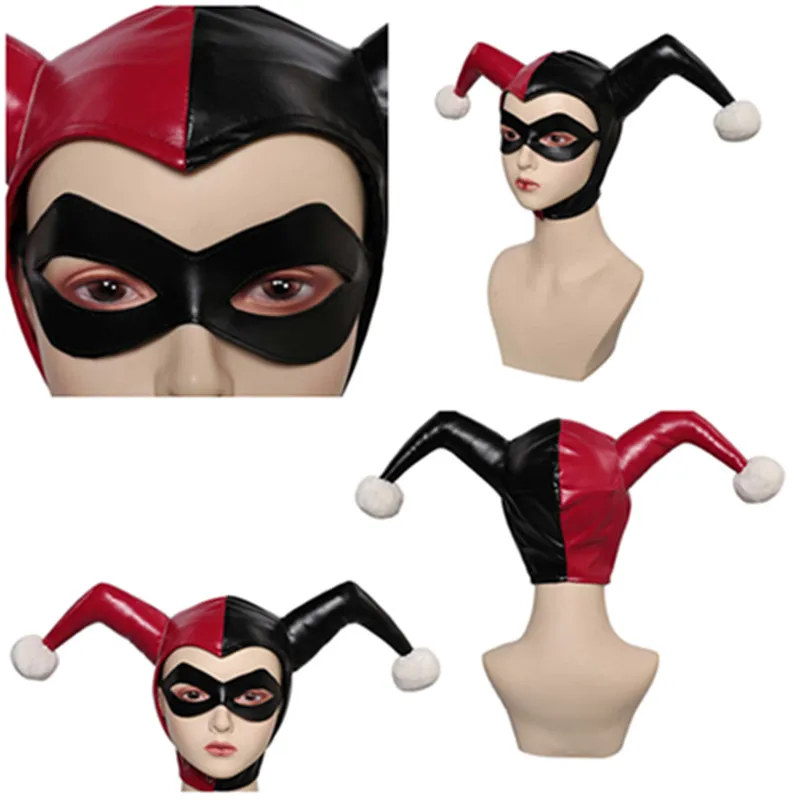 Маска для косплея Quinzel головной убор взрослых женщин шлем Маскарад Хэллоуин