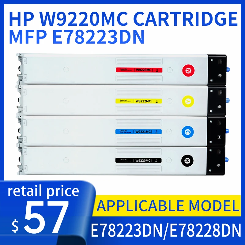 For HP W9220MC cartridge HP LaserJet MFP E78223DN E78228DN copier cartridge W9221 9222 9223MC toner cartridge W9048MC