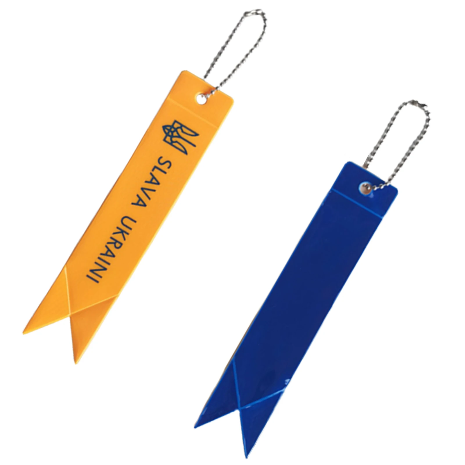 

Newly Backpack Key Chain Pendant Sport Reflective Gear Ukraine Flag Tags for Pet Jackets Bags Purses