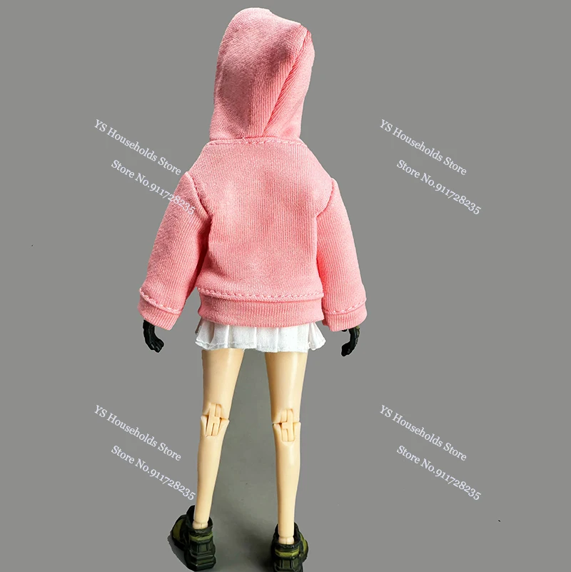 CJG-1227 1/12 Женский солдат однотонные толстовки пальто верхняя одежда с завязками