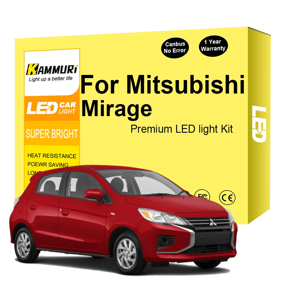 Canbus For Mitsubishi Mirage 1989-2016 2017 2018 2019 2020 Car LED Interior Map Dome Trunk Light Kit Car Accessories Led Bulbs
