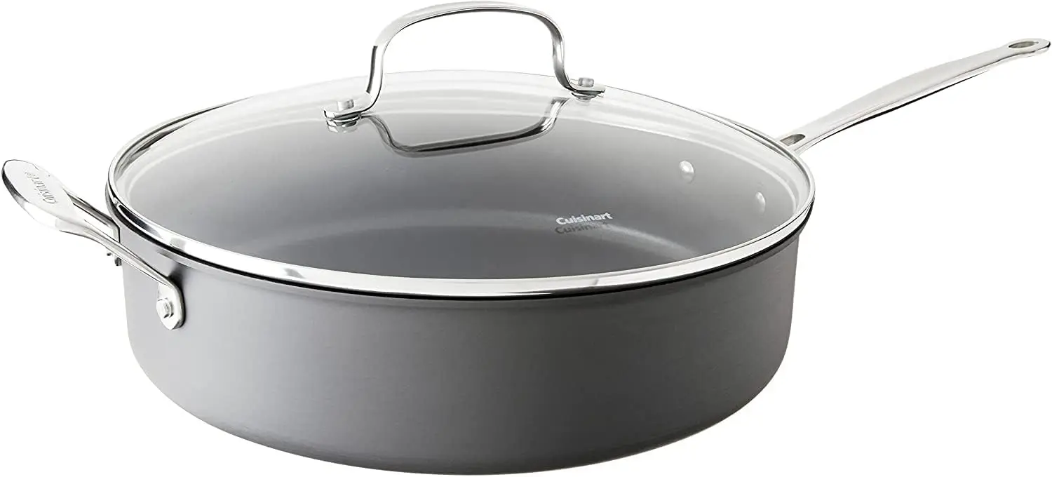 

Chef's Classic 5.5-Quart Saute Pan Nonstick-Hard-Anodized, Black
