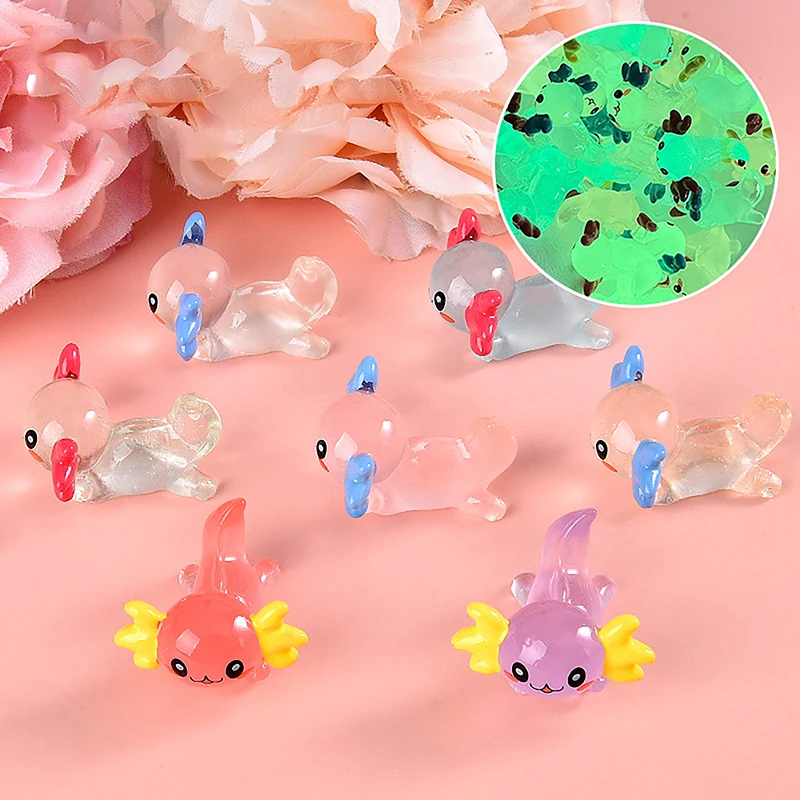 8 шт. люминесцентные миниатюры светящиеся ночью микробрандсландский декор милые