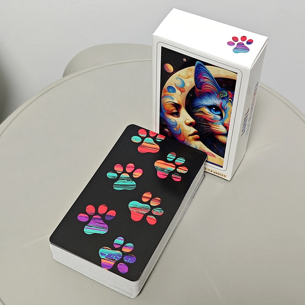 10 3*6 см 78 красочных карт Таро с изображением кота для начинающих любимых колод