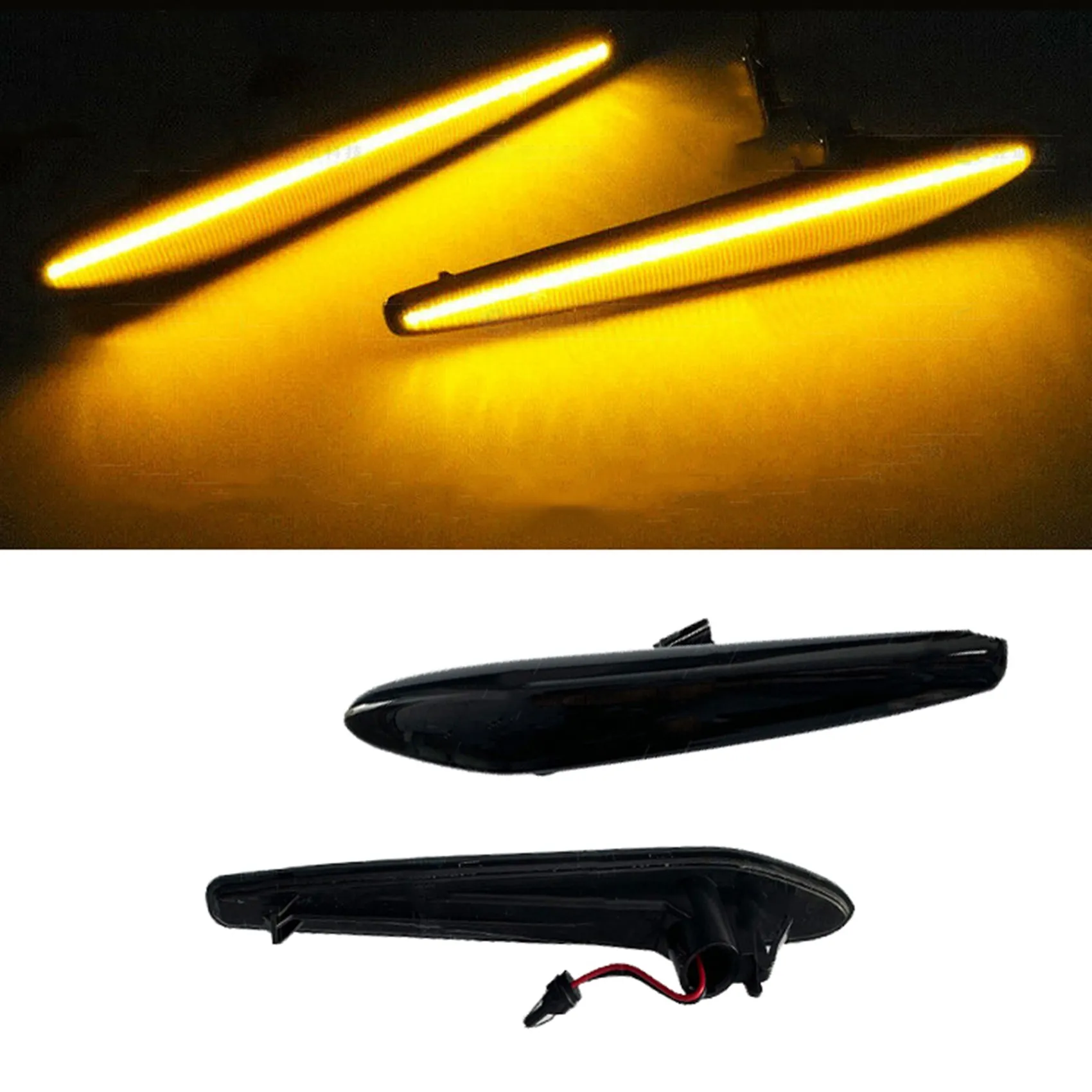 Автомобильный динамический поворотный сигнал внешний габаритный фонарь для Alfa