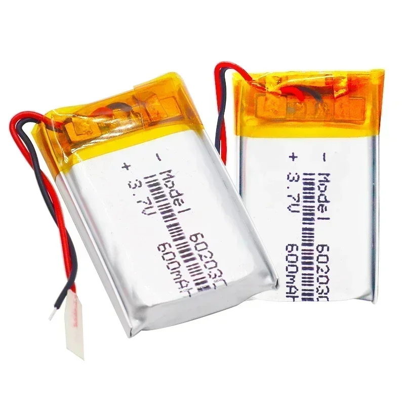 Фото Литиевая батарея 3.7V 600mAh 602030, литий-полимерные аккумуляторы 502030 052030 для беспроводных Bluetooth-гарнитур, игрушек, умных часов №5