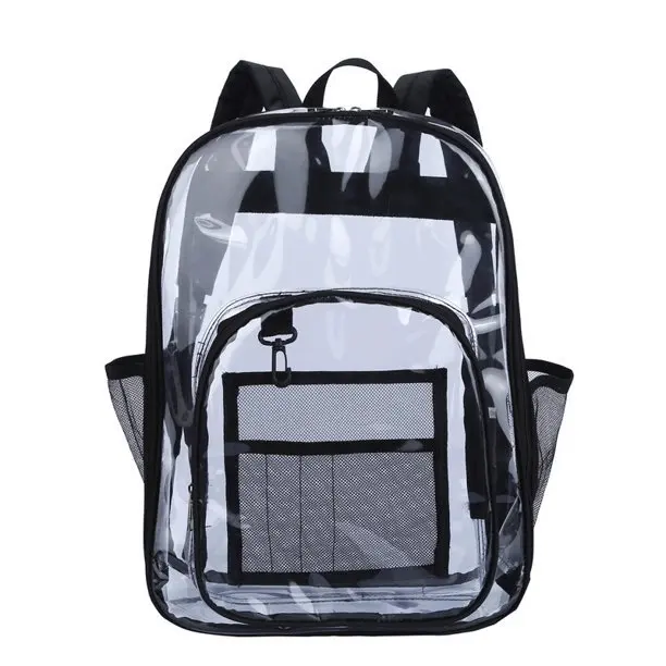 Heavy Duty Transparent Clear Backpack See Through Backpacks for School,Sports,Work,Stadium,Security Travel,College by