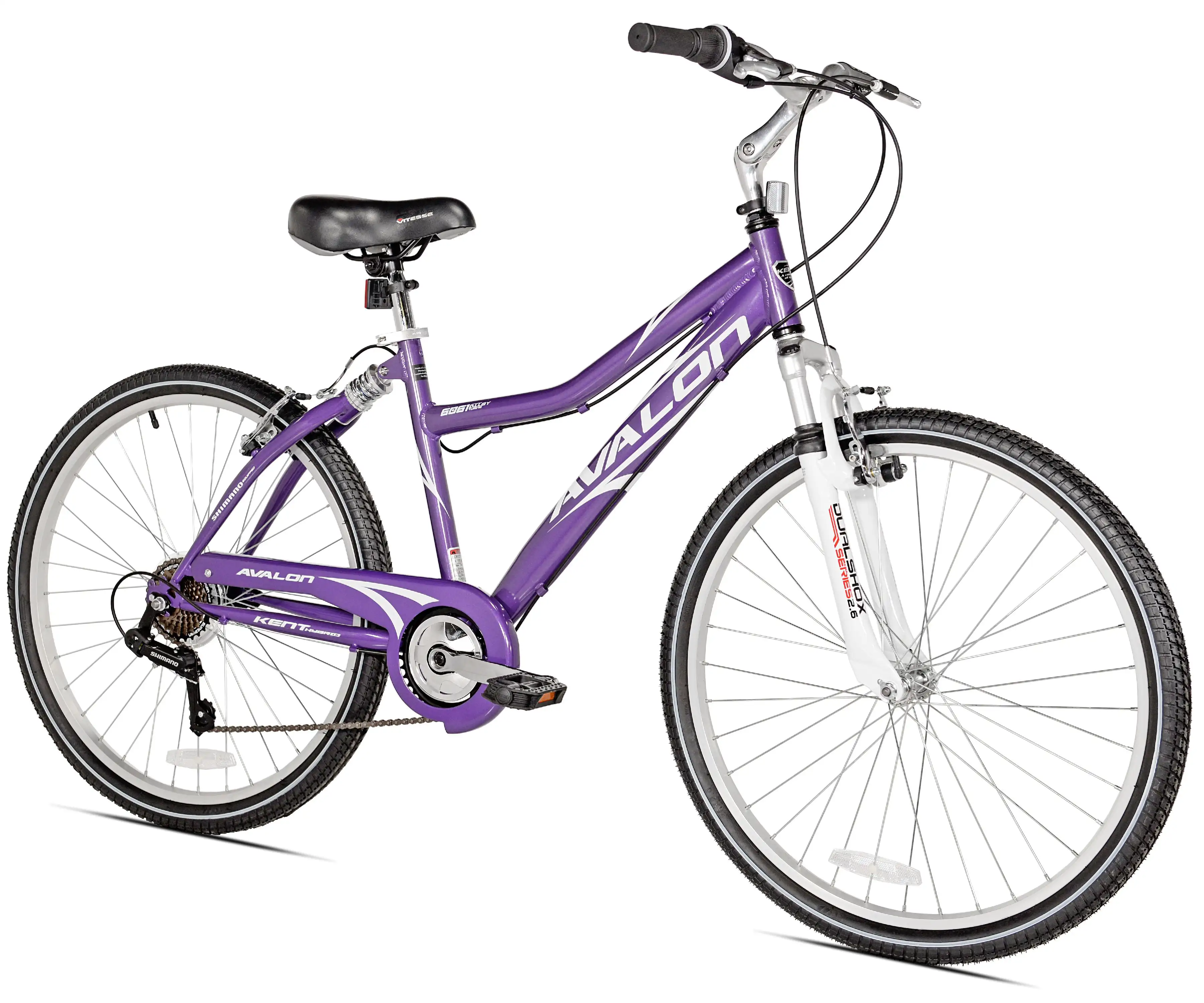 

Kent 26 In. Avalon Comfort Women's Full Suspension Hybrid Bike, Purple