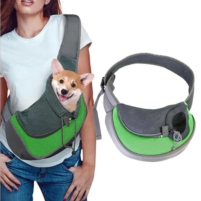 

Pet Carrier Dog Sling Bag Adjustable Pet Front Cat Dog Carrying Backpack Travel Bag Easy-Fit For Traveling Hiking Camping
