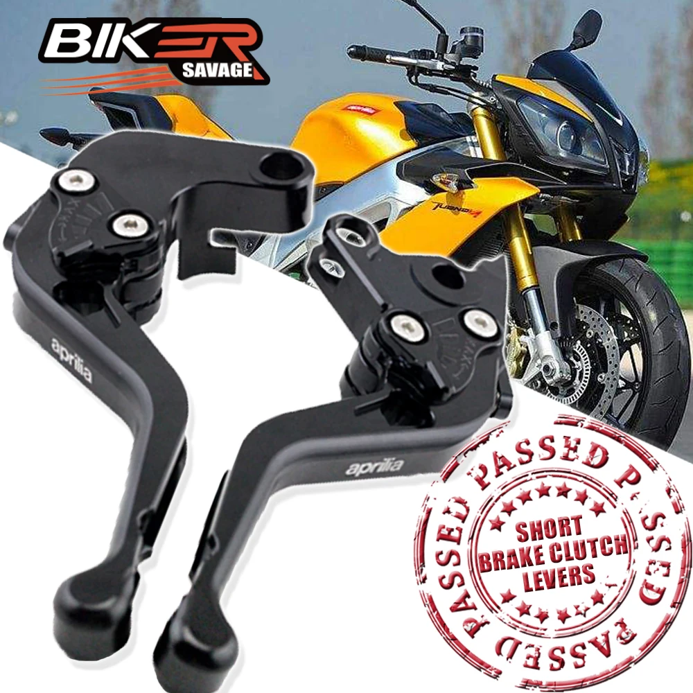 

Short Brake And Clutch Levers For Aprilia Tuono V4R 2011-2015 Motorcycle CNC Modified Parts Moto Enduro Products Accessories