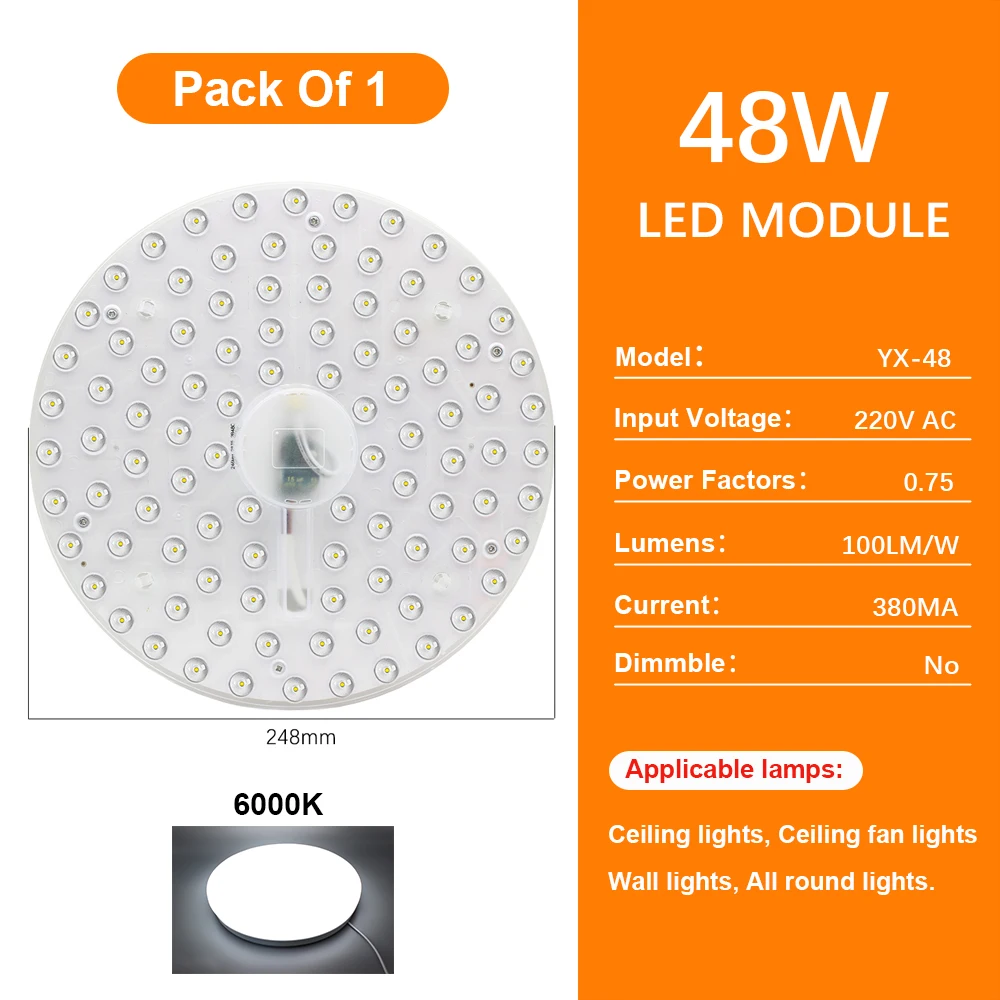 

Светодиодная панель ZGREDED 48 Вт круглая 6000K