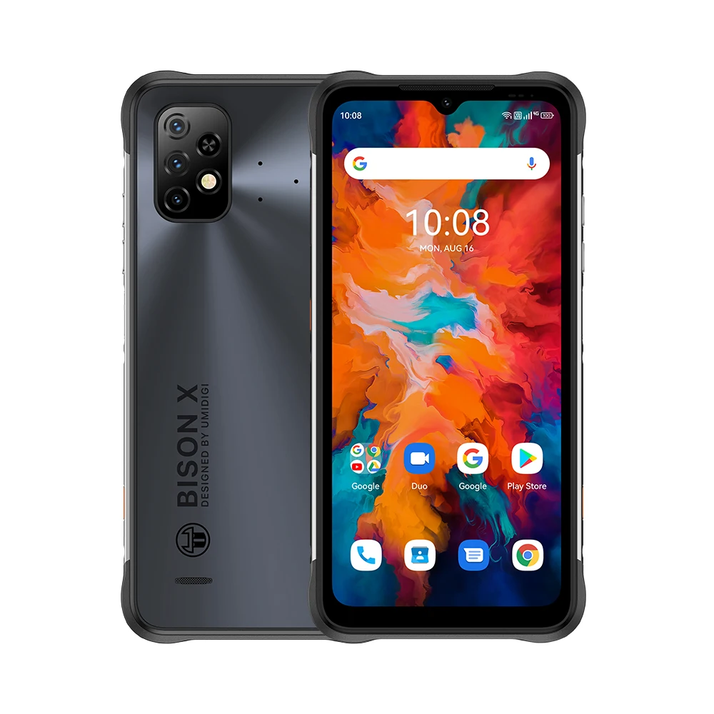 UMIDIGI BISON X10 IP68 Rugged Android Smartphone NFC 4GB 64GB Helio P60 Octa Core 6.53