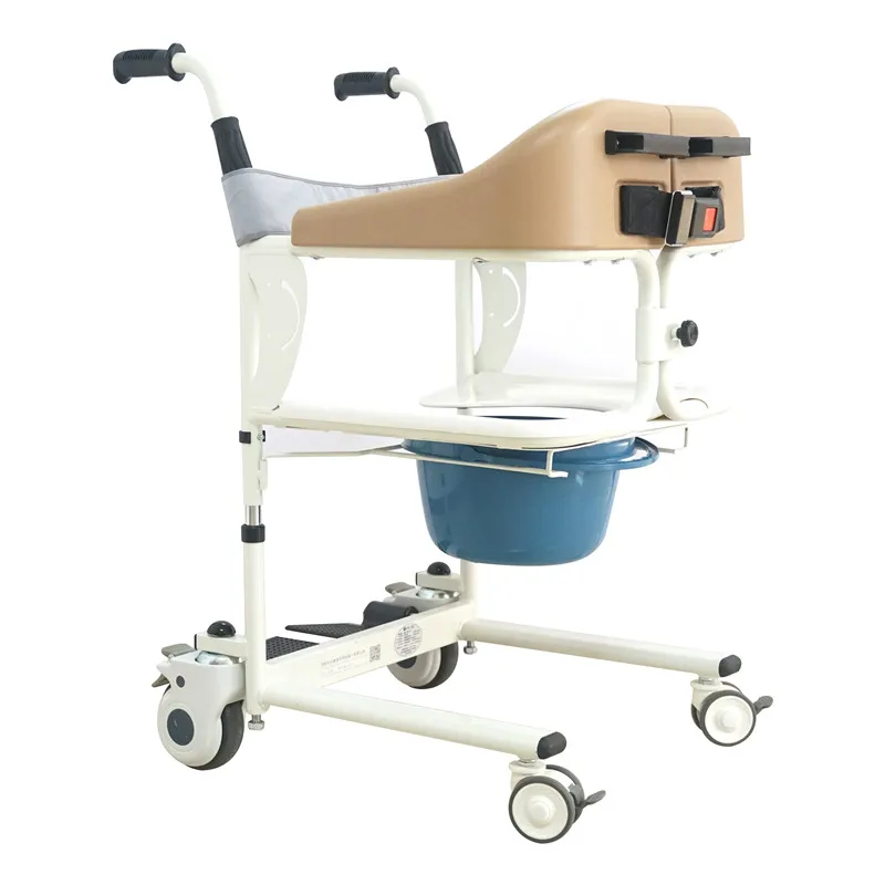 

Hot Sale Wheelchair With Toilet Transfer Commode Hospital Nursing Elderly And Disabled Adjustable Bath Chair