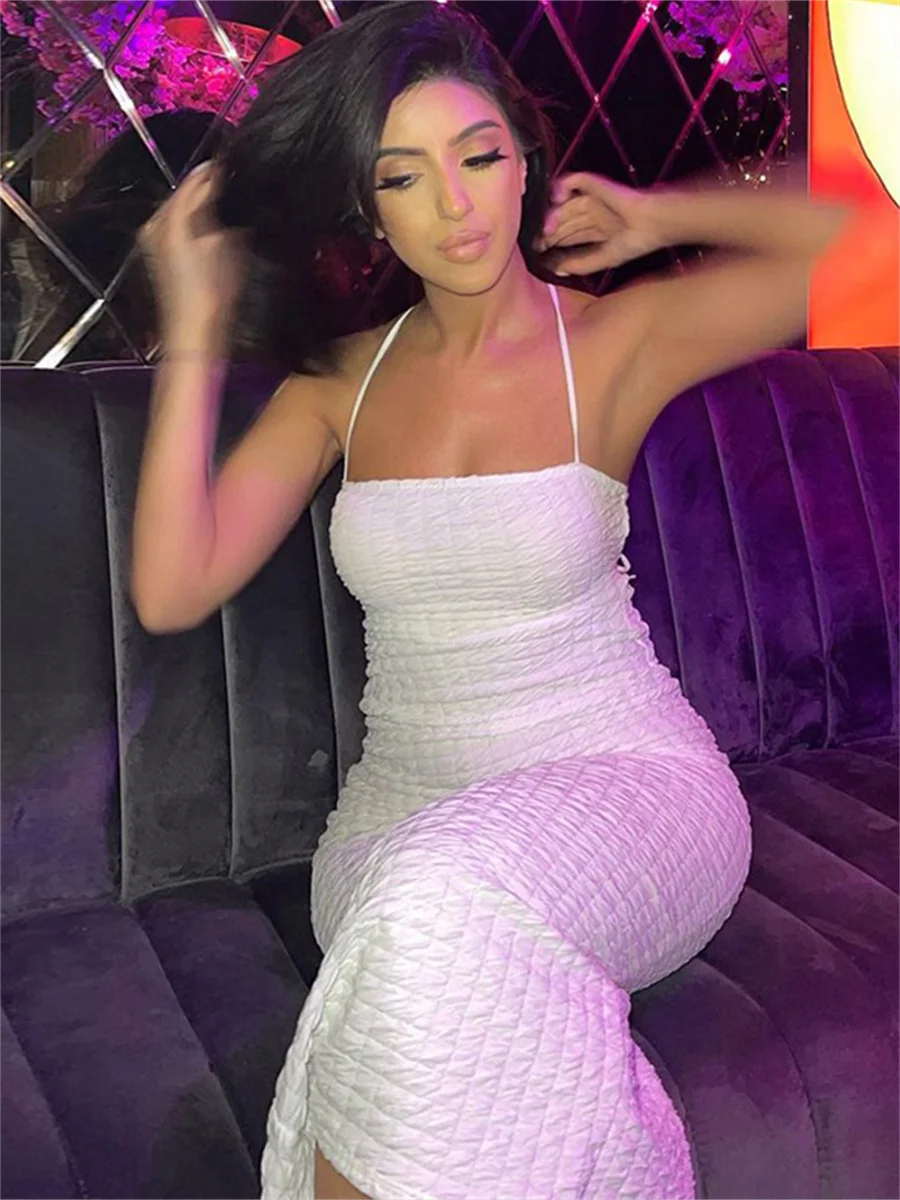 

Backless Cross Bandage Dresses For Women Club Party Midi Party Evening Dress vestidos elegantes para mujer
