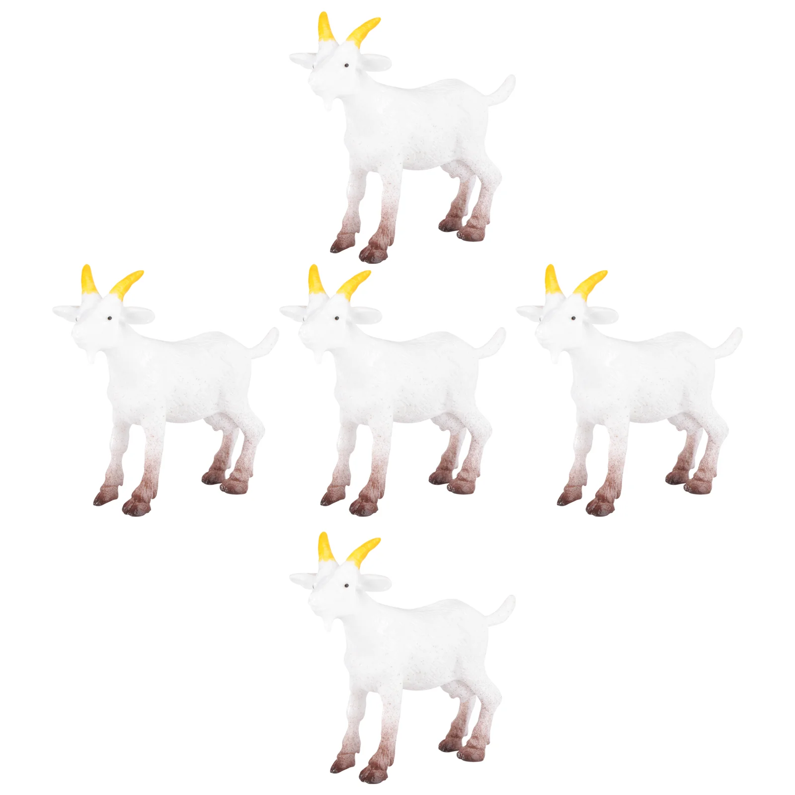 

Small Goat Aries Model Ornament Mini Plastic Containers Simulation Sheep Decor