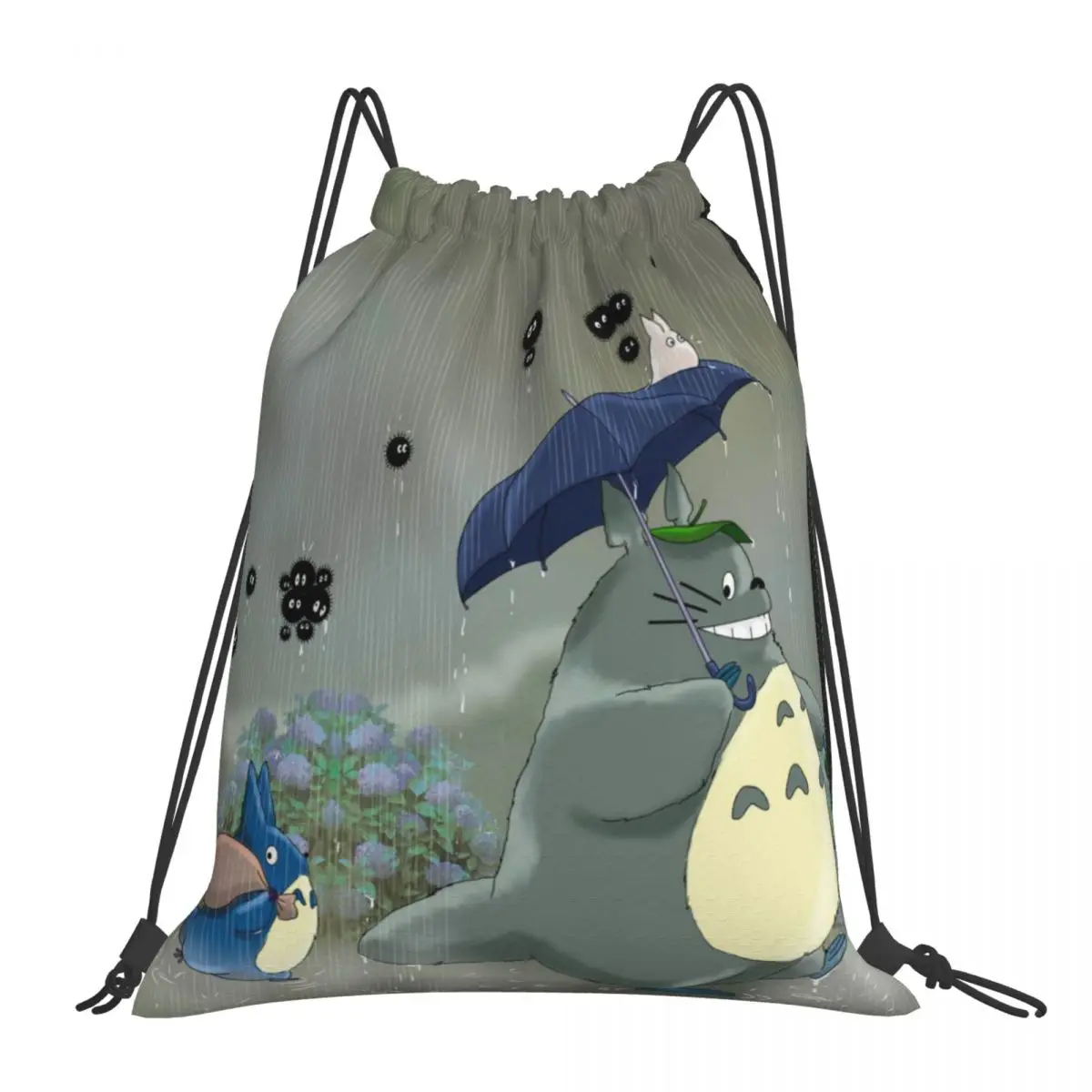 

MY NEIGHBOUR TOTORO Drawstring Backpack Bag Gym Sport Sackpack Women Men String Cinch Yoga Lightweight Unisex knapsack