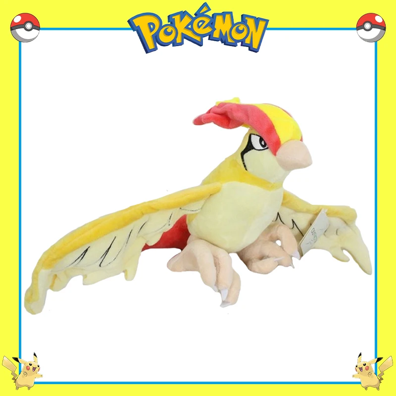 

New 30cm TAKARA TOMY Pokemon Plush Pidgeotto Stuffed Toy Anime Plush Pillow Kawaii Bird Pokémon Decor Doll Xmas Gift for Kids