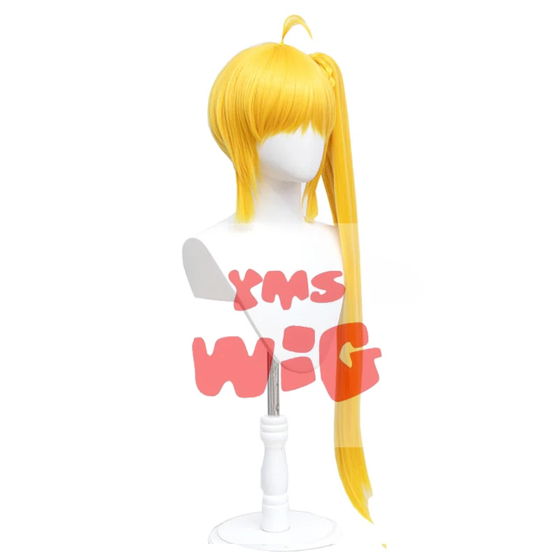 YMS WIG Синтетические волосы Nijika Ijichi Косплей Парик Аниме BOCCHI THE ROCK! 80 см желтые парики