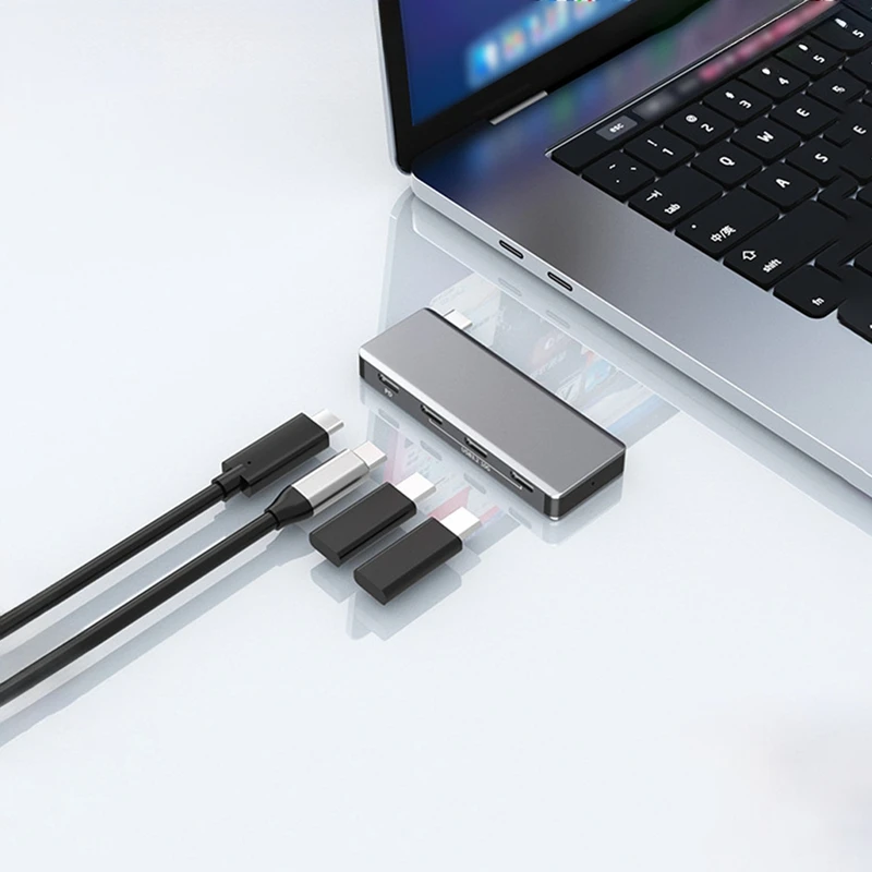 Концентратор 4 в 1 Type-C порта USB Type C к USB3.2 Gen2 разветвитель адаптер PD 10 Гбит/с для Pro Air