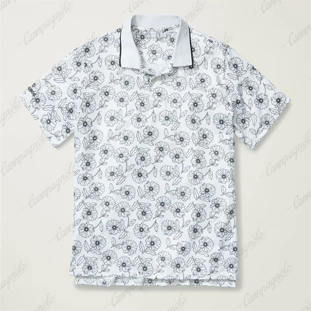 Bonobos Golf Shirts Men T-shirt Summer Sports Short Sleeve Tops Quick Dry Jersey Breathable Polos Shirts Casual Sports Clothing