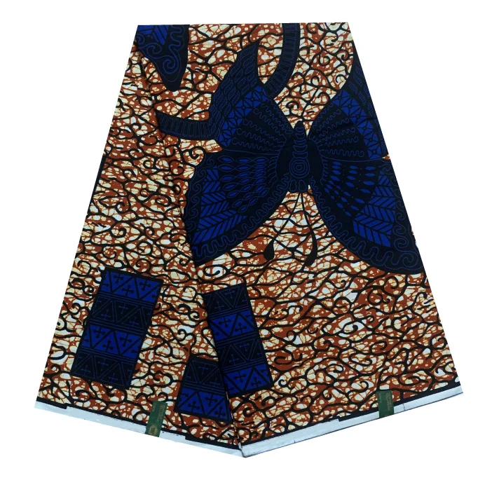 

New Top Quality Material African Ankara Wax Prints Fabric Patchwork Sewing Dress Craft Veritable Original Wax 100% Cotton 6Yards