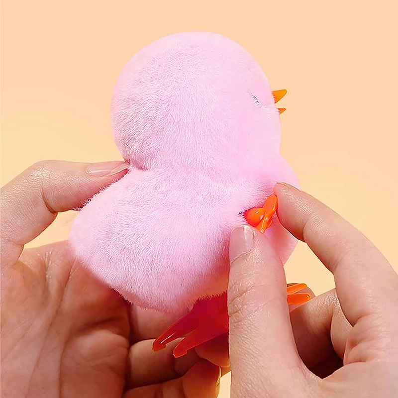 Милая плюшевая игрушка-цыпленок с животными заводная игрушка новинка прыгающая