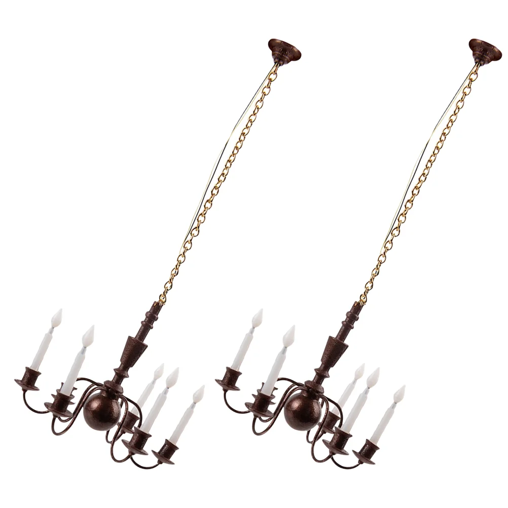 Модель люстры песочный стол декоративная лампа мини-потолочная миниатюрная