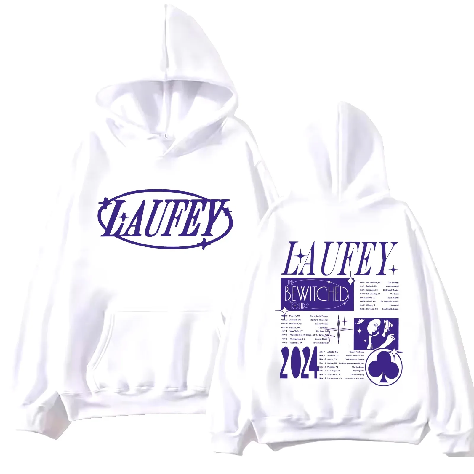 Laufey Tour 2024 Hoodie Women Harajuku Hip Hop Pullover Tops Woman Sweatshirt Funny Streetwear Female