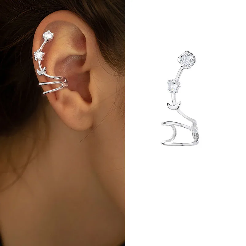 

Женские серьги-клипсы с цирконом, 1 шт.