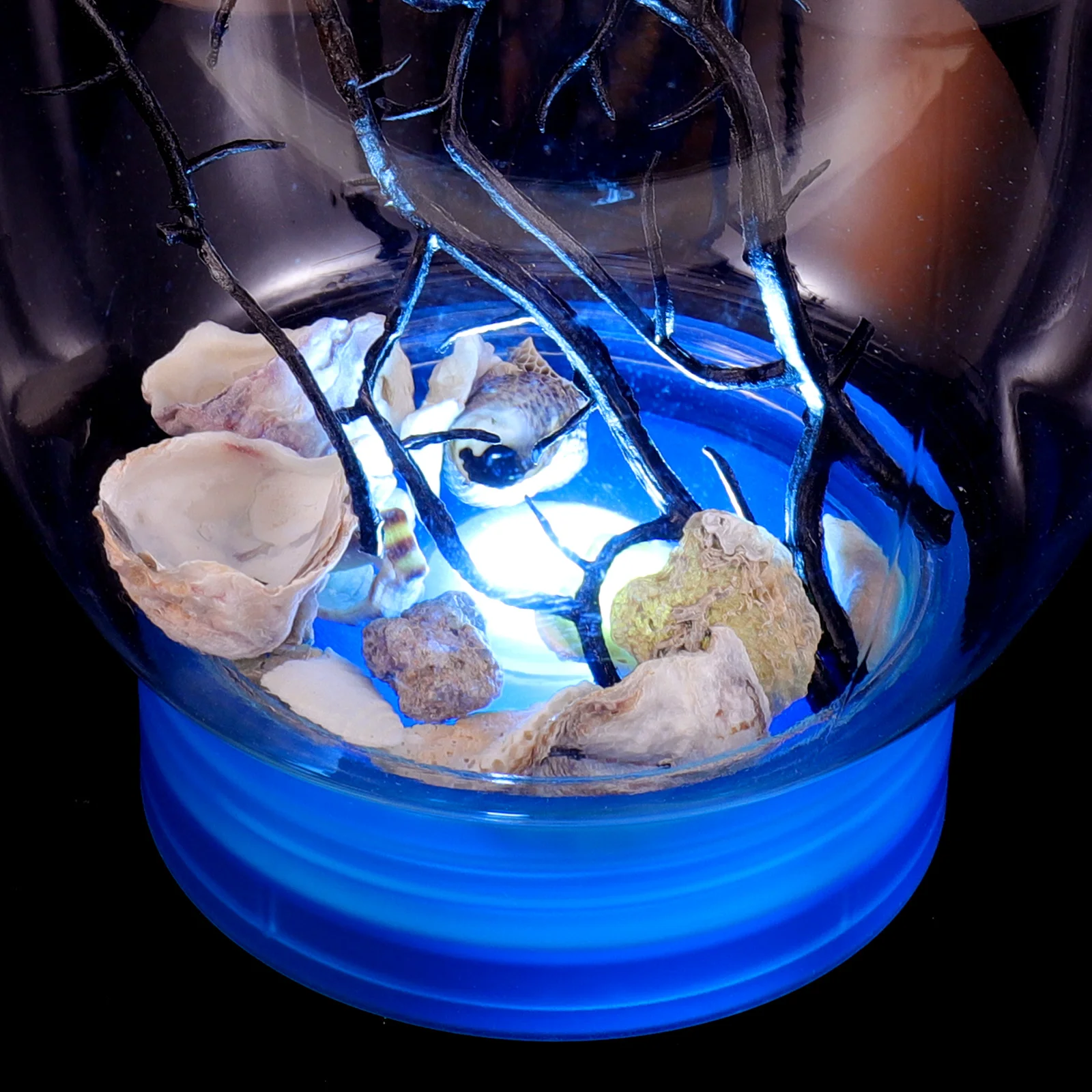 Декор для аквариума со светодиодной подсветкой настольная биосфера экосистема