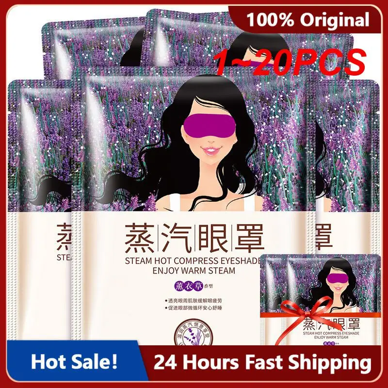 

1~20PCS BioaquaLavender Oil Steam Eye Mask Wrinkles Anti Aging Dark Circle Eye Bags Eliminate Puffy Eyes Fine Line Face Care