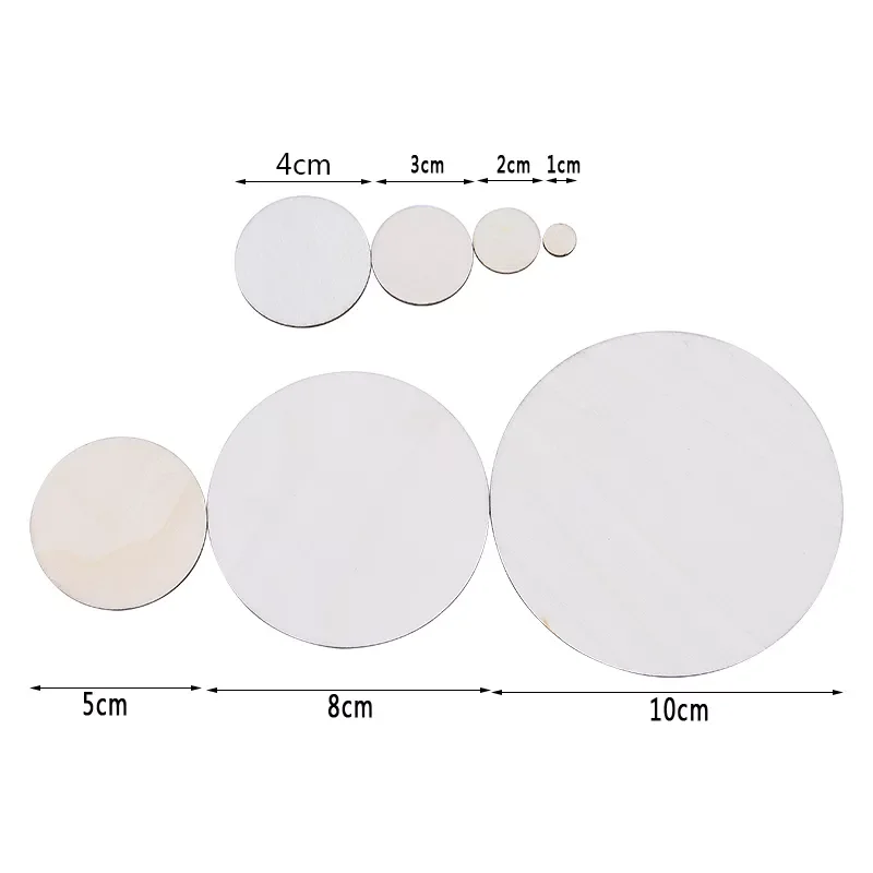 

Natural Pine Round Unfinished Wood Slices Circles soild color for Wood Craft Wedding Birthday Christmas Ornament Decor