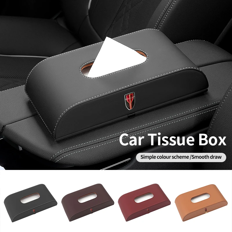 Car Tissue Box Holder Centre Console Armrest Napkin Auto Seat Backrest For Hongqi HS5 H5 H9 E-QH5 HS7 E-HS9
