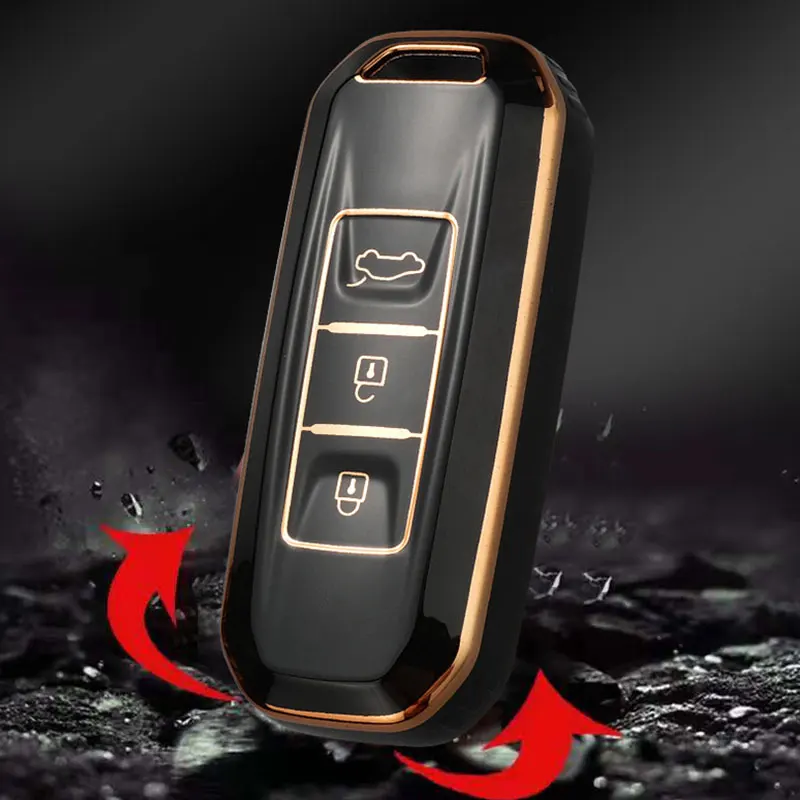 

Car Smart Key Cover Case Bag Shell Holder for Wuling Hongguang S Baojun 510 730 360 560 RS-5 530 630 Accessories