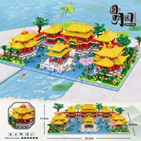 4951+PCS Chinese Famous Architecture Yuan Ming Yuan Mini Building Blocks Qing Dynasty Garden Micro Bricks 3D Assembly Model Toys