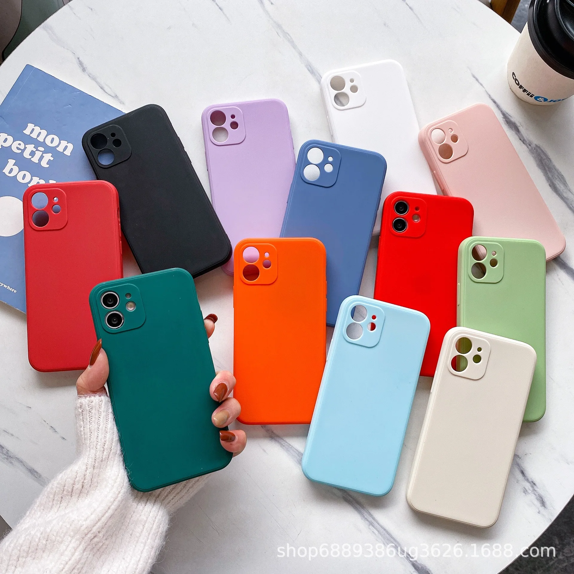 

For iPhone 13 12 11 Pro Max XS X XR SE 6 7 8 Plus Mini Case Luxury Original Liquid Silicone Soft Cover Shockproof Phone Case