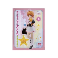 genuine 17cm kinomoto sakura figure anime character card captor the first moeou uniforms toys for girls pvc gift model doll