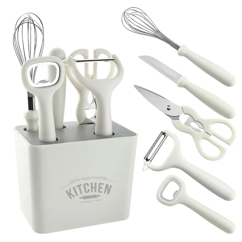 

6pcs Kitchen Knife Fruit Vegetable Potato Peeling Baby Food Supplement Tool Kitchen Gadget Set