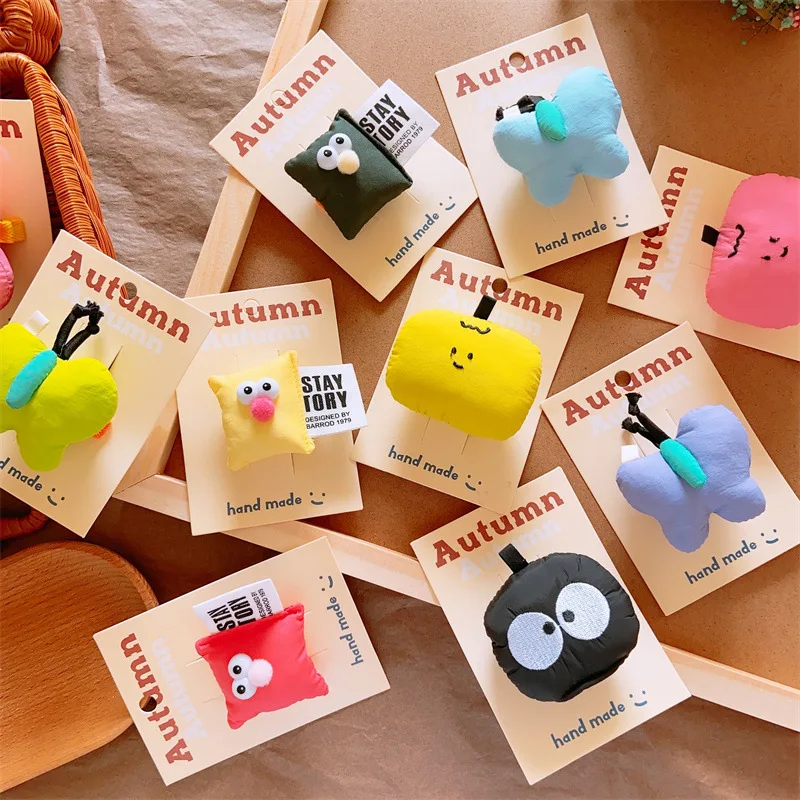 

Children's Early Autumn New Stuffed Cotton Monstrous Chubby Butterfly Hairpin Girls Pumpkin Trend Hairpin Parent-child Clip