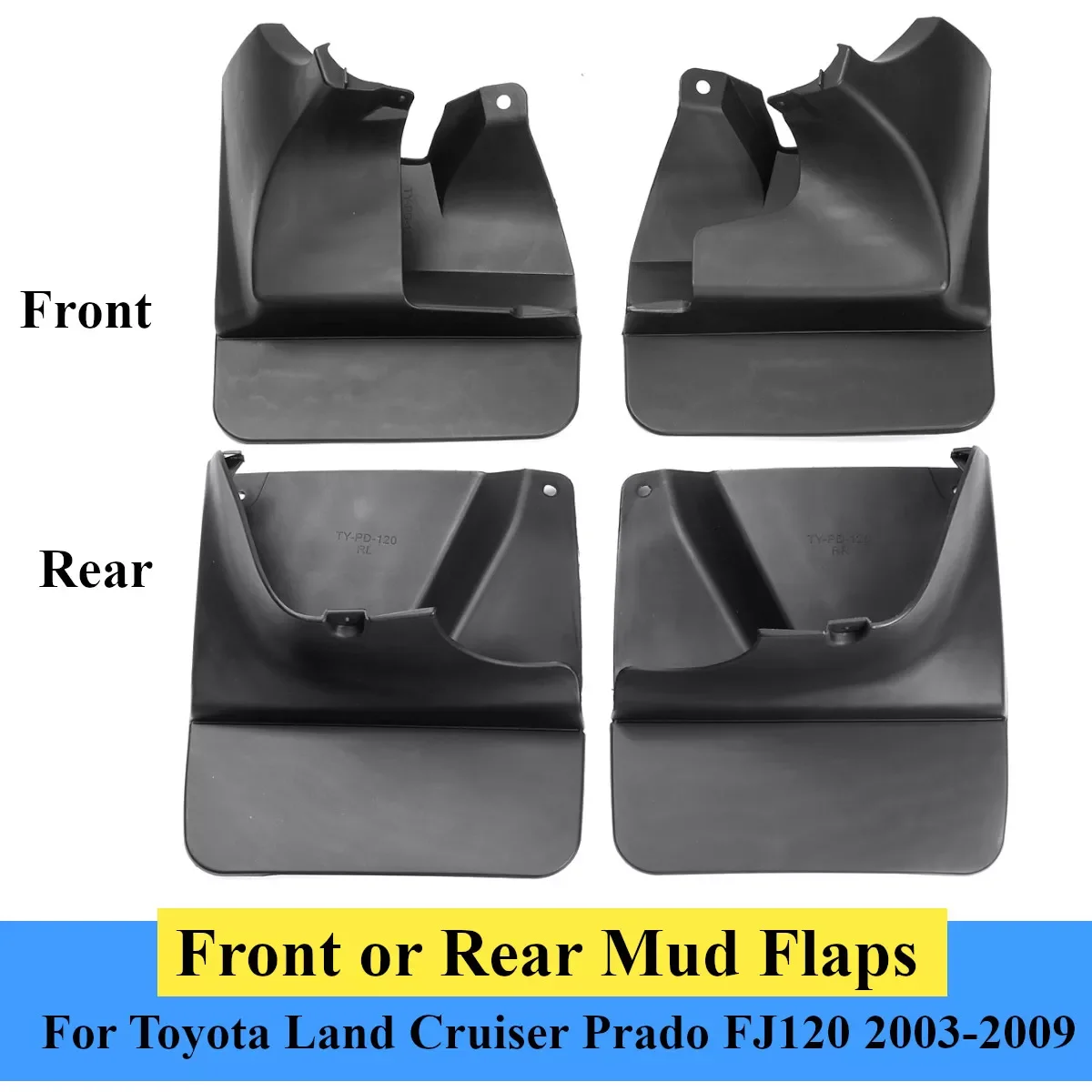 

Брызговики для Toyota Land Cruiser Prado FJ120 120 2003-2009 2008